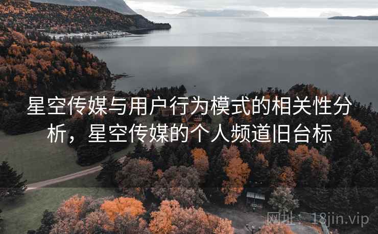 星空传媒与用户行为模式的相关性分析，星空传媒的个人频道旧台标