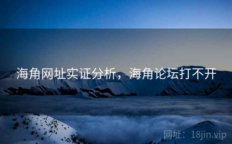 海角网址实证分析，海角论坛打不开
