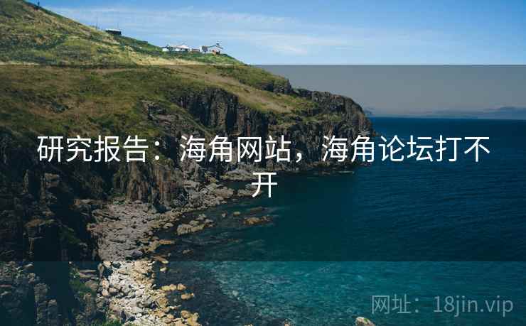 研究报告：海角网站，海角论坛打不开
