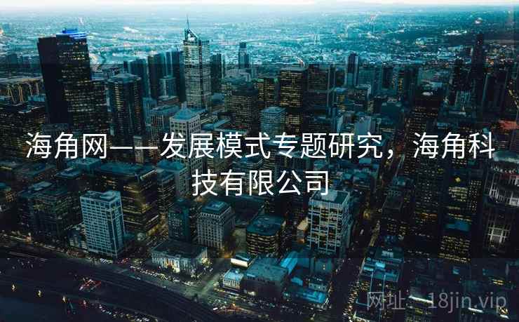 海角网——发展模式专题研究，海角科技有限公司