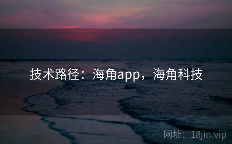 技术路径:海角app,海角科技